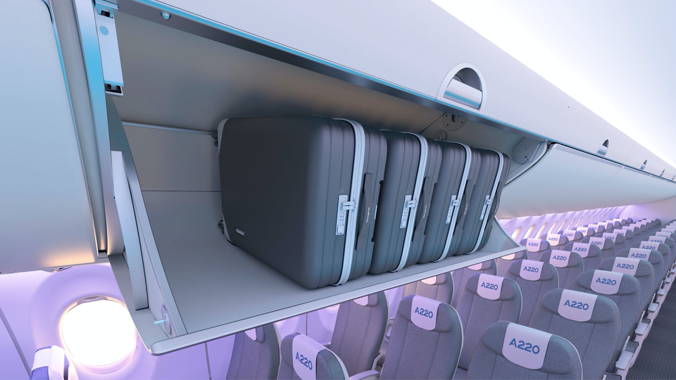 Regional flyers would welcome overhead bins with decent room for carry-on bags.